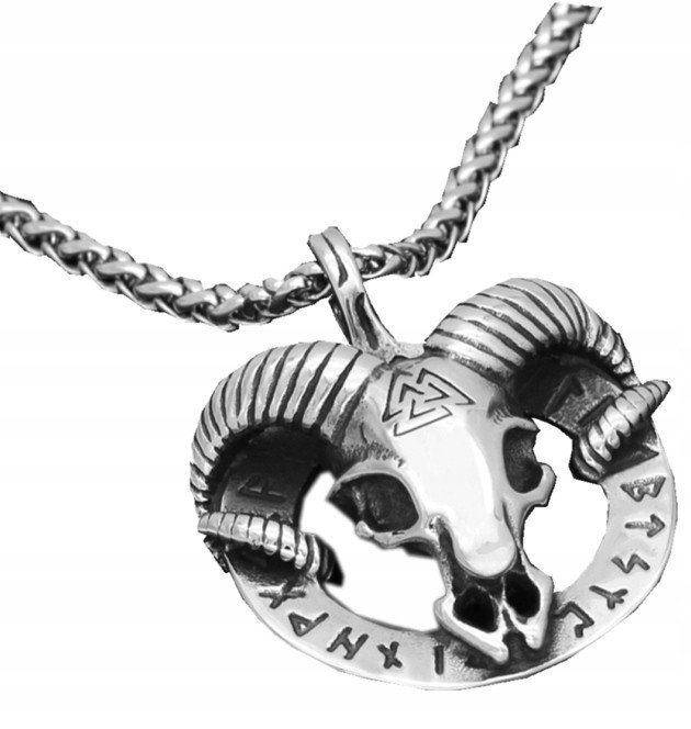 NASZYJNIK Wikingów NORDYCKI NORDIC BARAN RUNA 456