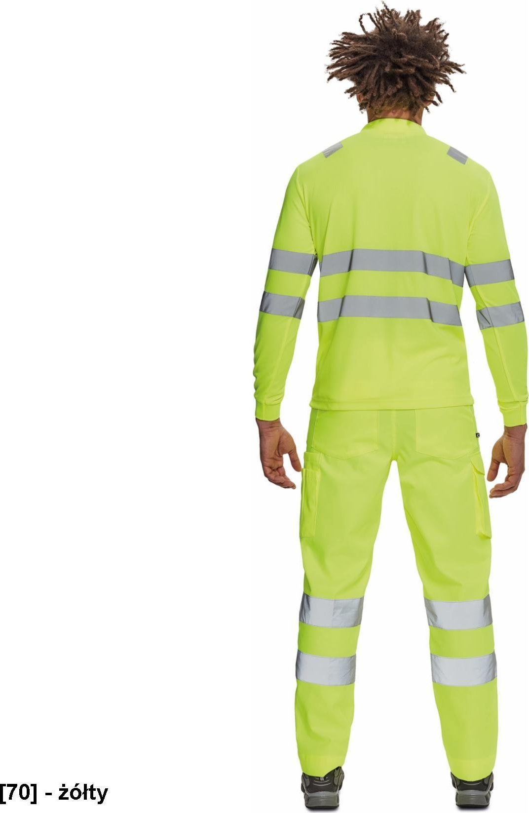 CERVA LUGO HV - polo z długim rękawem - żółty 5XL