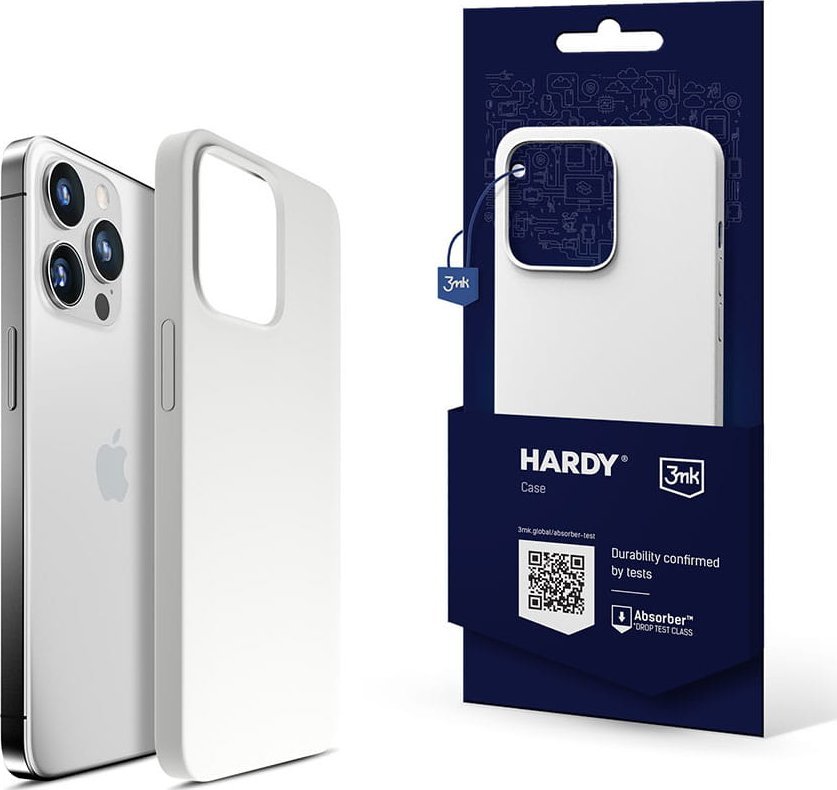 3MK Etui Silicone MagCase Silver-White do Apple iPhone 15 Pro