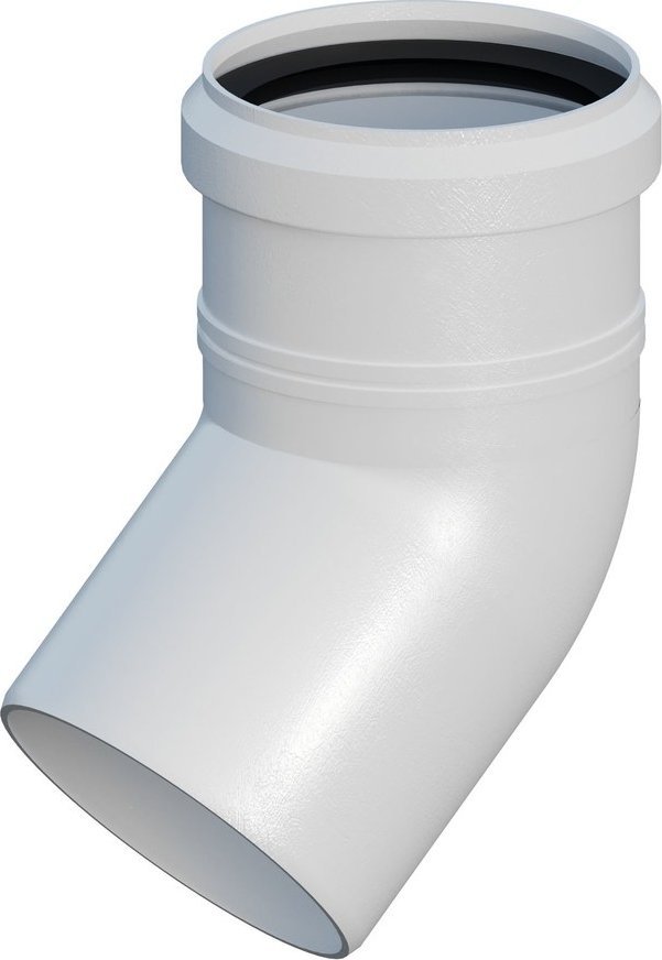 Onnline Kolano do systemów kominowych PP 45 DN60mm z uszczelką [EPDM] ONNLINE