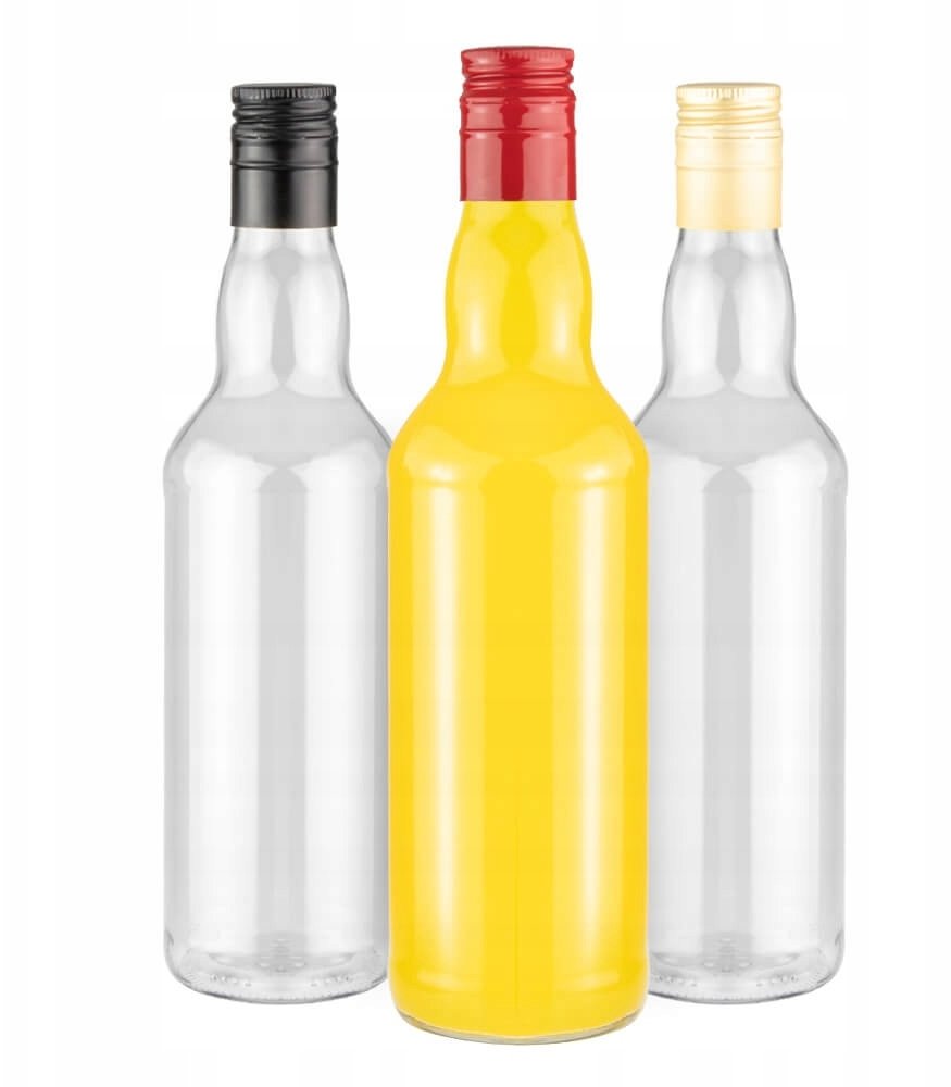 90x Butelki szklane MONOPOL 0.5l na wódkę monopolowa 500 ml ZAKRĘTKA DŁUGA