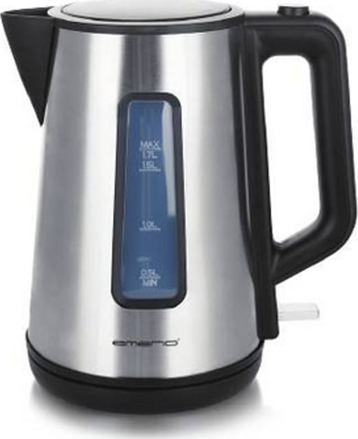 Czajnik Emerio Emerio WK-122829 czajnik elektryczny 1,7 l 2200 W Czarny, Stal nierdzewna