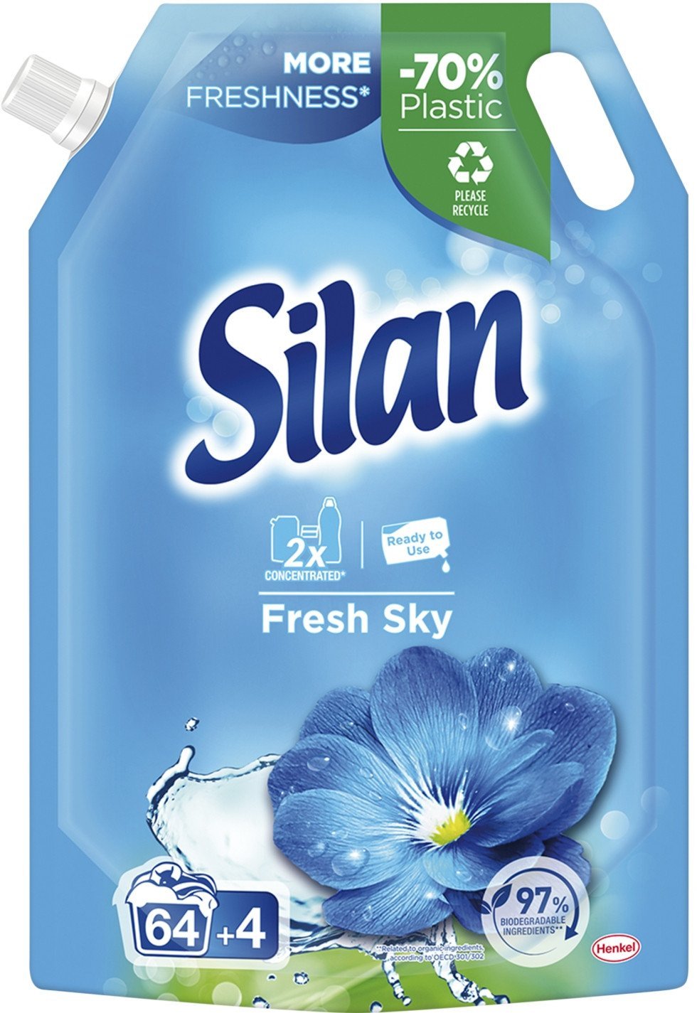 Silan Aromatherapy Fresh Sky Płyn do płukania, zapas, 748 ml