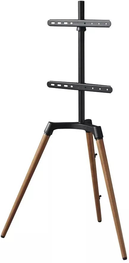 STOJAK DO TV TYPU SZTALUGA, WYGLĄD DREWNA, VESA 400X400 (65“), MAX 35 KG