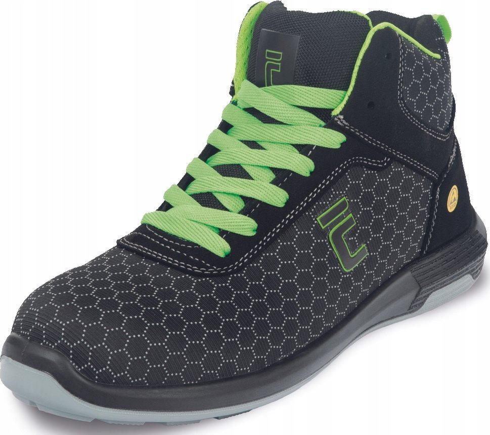 CERVA UTTENDORF MF ESD S3S SR Trzewiki oddychające i trwałe cholewka PUTEK podnosek włókno szklane i wkładka antyprzebiciowa typu S podeszwa PU/PU 40