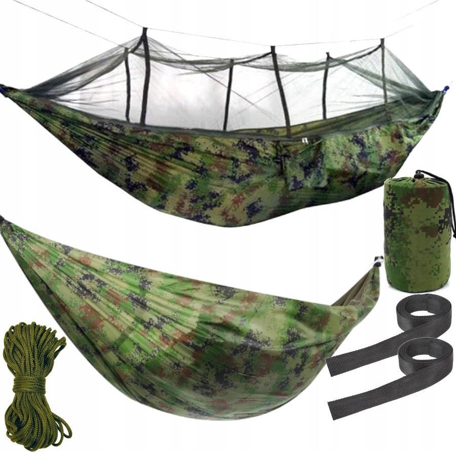 Jack Mors Hamak Dwuosobowy Z Moskitierą Kamuflaż Turystyczny