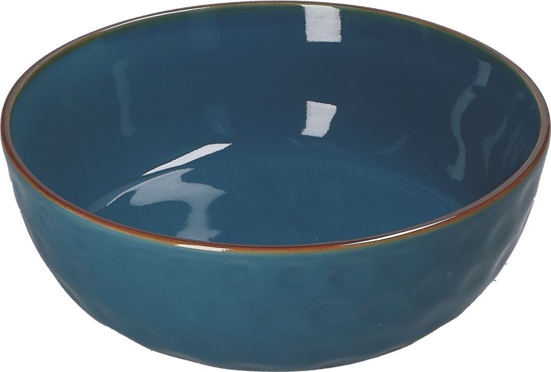 NPC Polska Rose&Tulipani Zestaw 4 misek do sałatek z kamionki 20 cm granatowy