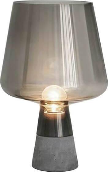 Lampa stołowa Abigail Stojąca LAMPA stołowa GOBLET TLS-E27 Abigali szklana LAMPKA nocna przydymiona