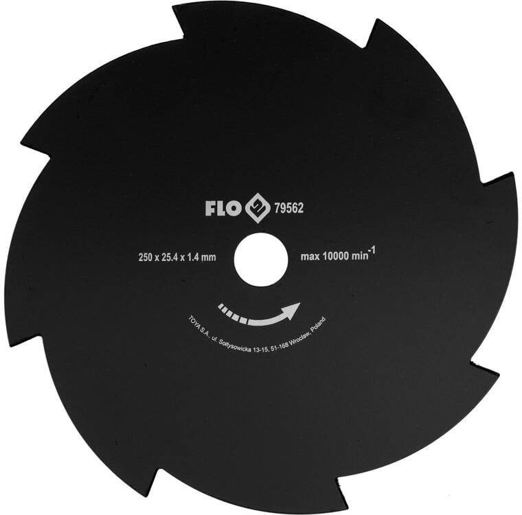 FLO TARCZA TNĄCA 8-ZĘBÓW DO KOSY 250/25,4mm
