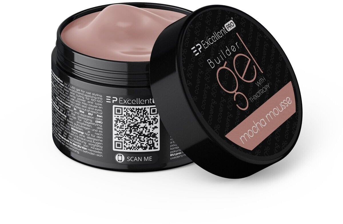 Excellent PRO Builder Gel With Thixotropy żel budujący Mocha Mousse 50g
