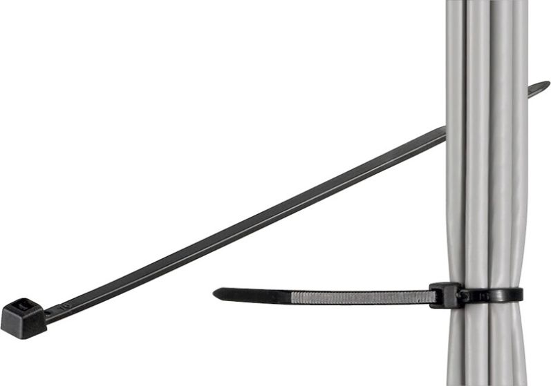 Organizer MicroConnect Opaska zaciskowa Czarny 100 sztuk (CABLETIE5)