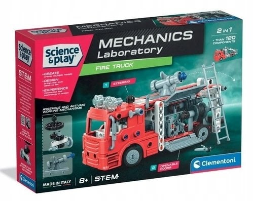 Clementoni Konstruktorius Mechanics Laboratory Fire Truck