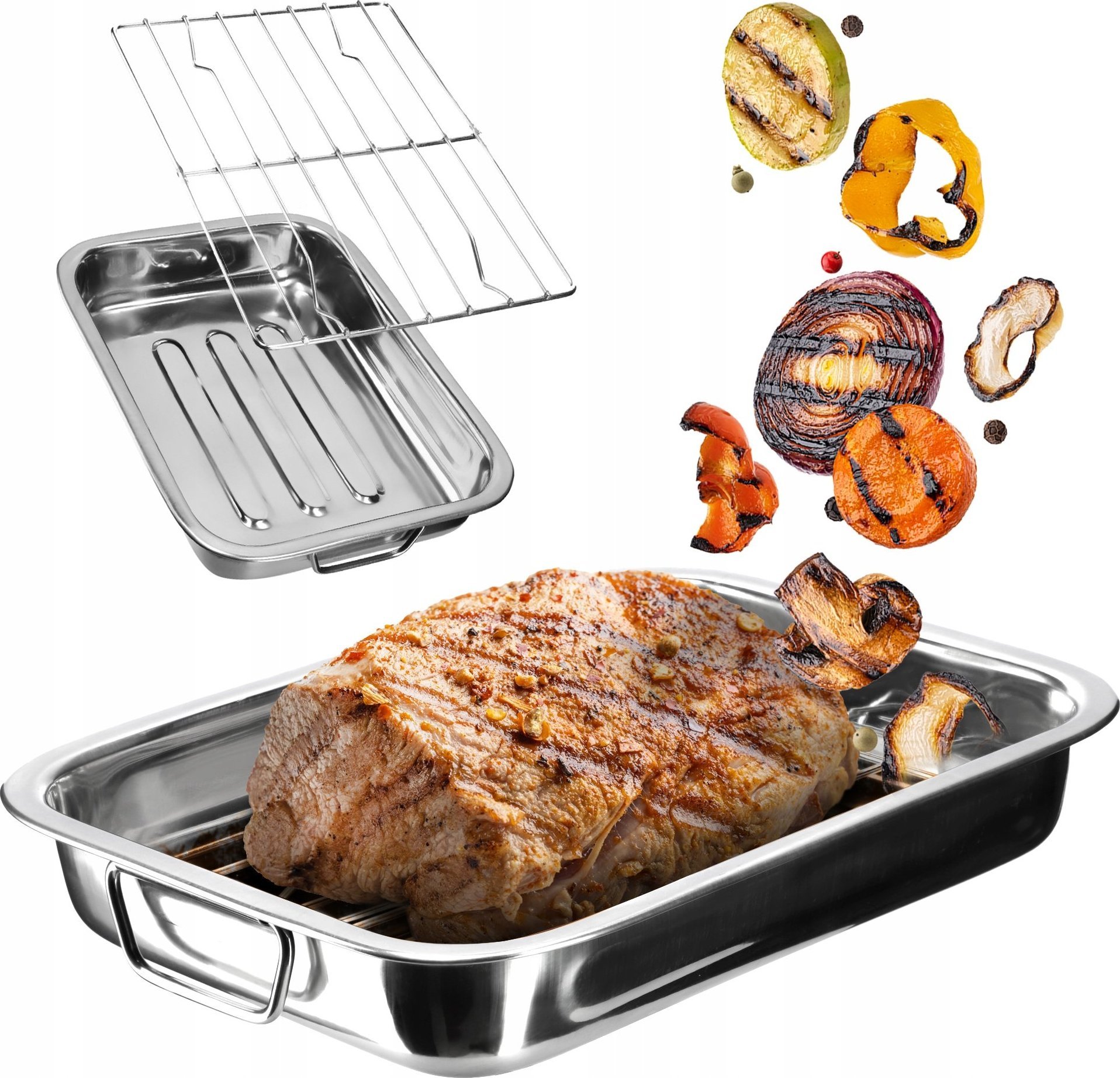 Kadax Brytfanna Blacha Z Rusztem Do Pieczenia Stal 30cm