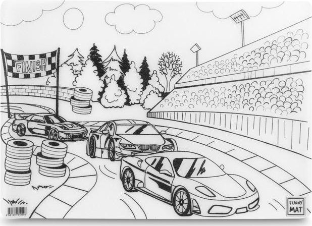 Mata transparentna Wyścigówki Funny Mat STRIGO