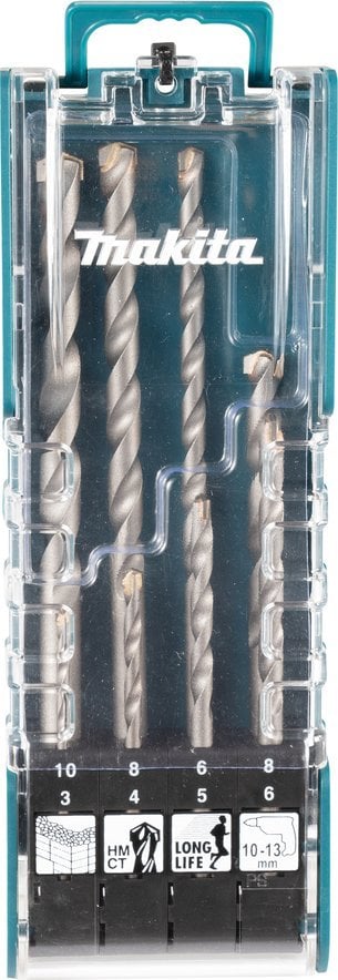 Wiertło Makita MAKITA ZESTAW WIERTEŁ DO BETONU 8szt. 3/4/5/6/8/10mm UNIWERSALNE