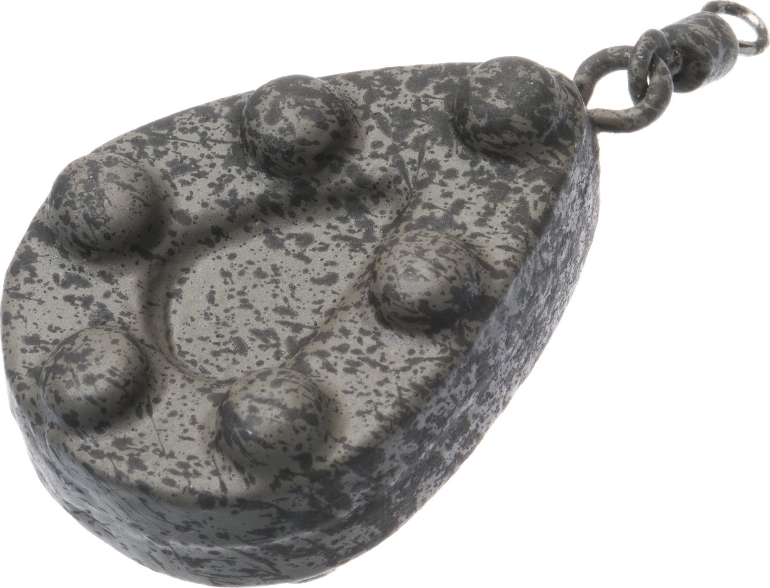 Jaxon Ciężarek karpiowy Jaxon Płaska gruszka z kolcami i krętlikiem - zielony