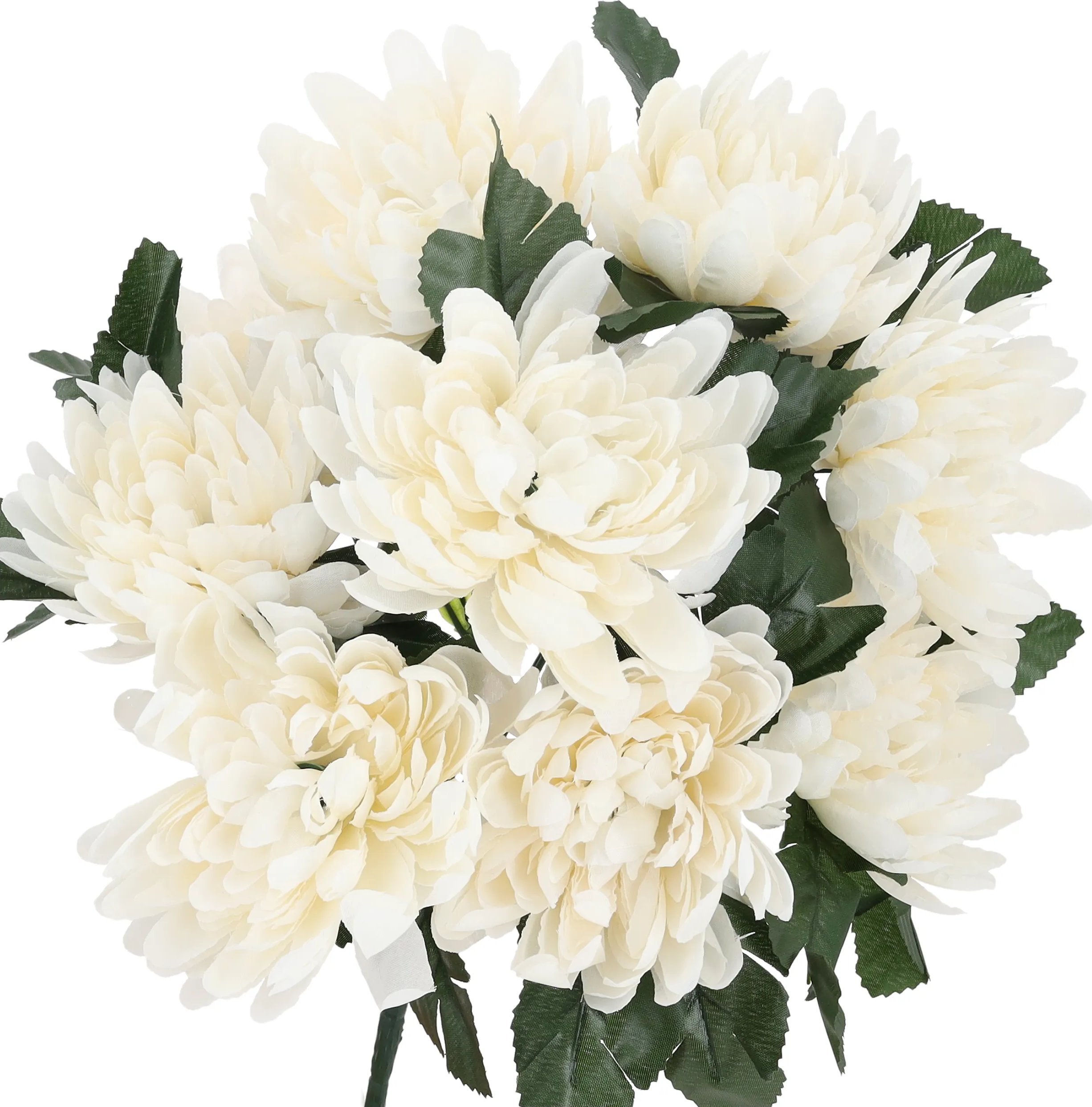 BUKIET SZTUCZNE CHRYZANTEMY do wazonu na STROIK kompozycja jak ŻYWE kwiaty