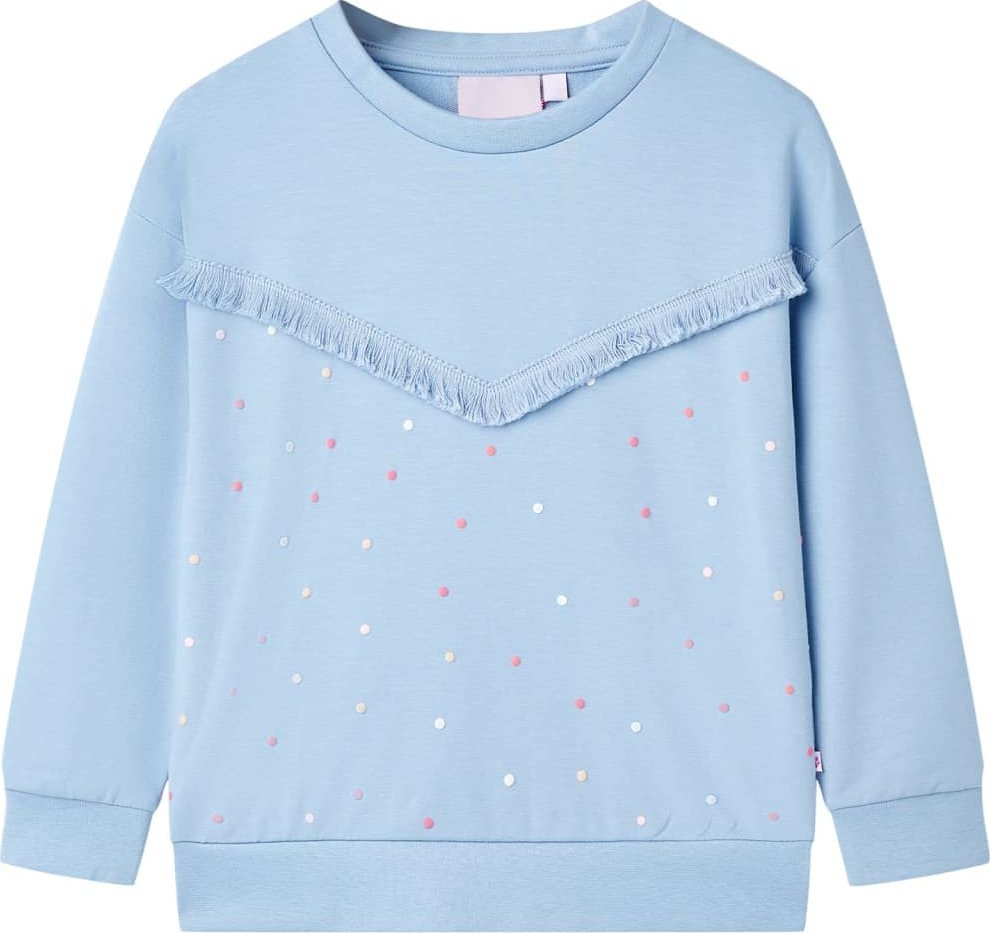 vidaXL Bluza dziecięca, niebieska, 140