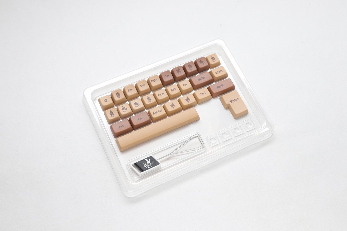 Ducky Ducky Boba PBT Dye Sublimation Set - 133 Keycaps, ANSI-US-Layout, ANSI-US-Layout