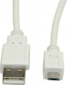 Kabel USB Secomp USB-A - microUSB 3 m Beżowy (S3153-100)