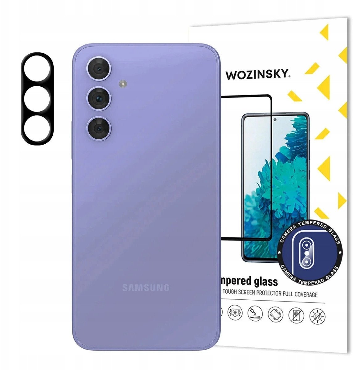 Szkło na aparat Wozinsky Full Camera Glass na Samsung Galaxy A06 5G, 2-pak