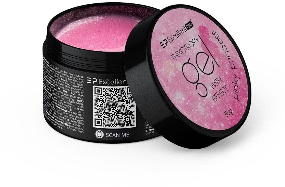 Excellent PRO Thixotropy Gel With Effect żel budujący Pinky Princess 50g