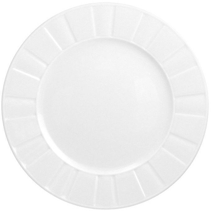 Talerz płytki deserowy 20,5 cm Oktawa biała 0001
