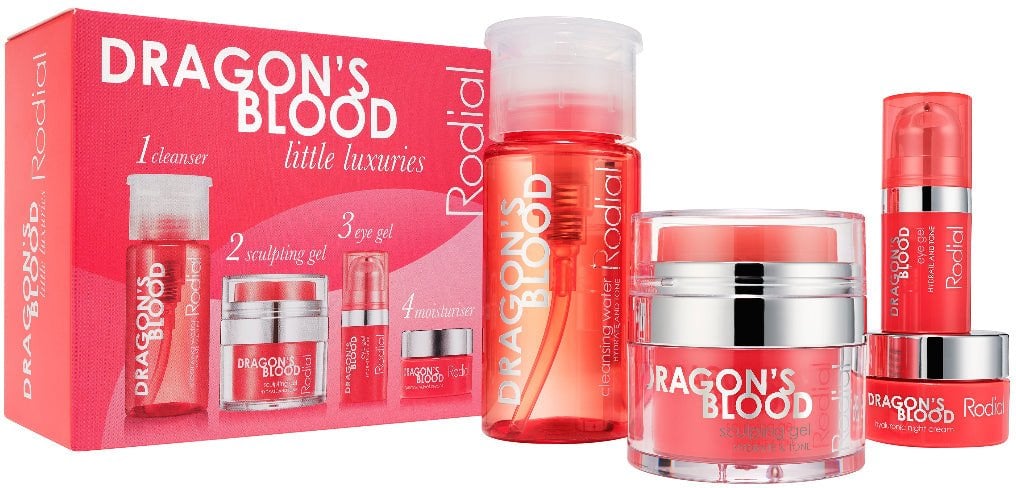 Little Luxuries Kit Set Rodial: Dragon's Blood, Purifying, Micellar Water, For All Skin Types, 100 ml + Dragon's Blood, Sculpting, Gel, For Face, 9 ml