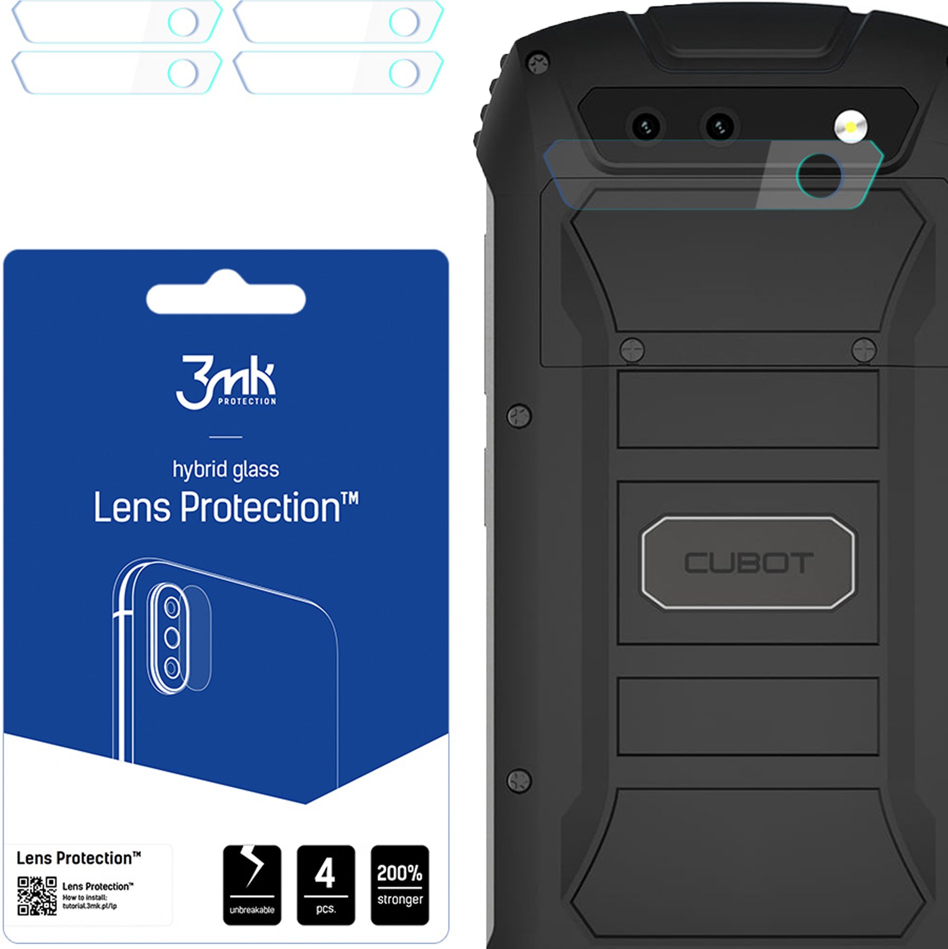 CUBOT KING KONG MINI 2 - 3MK LENS PROTECTION