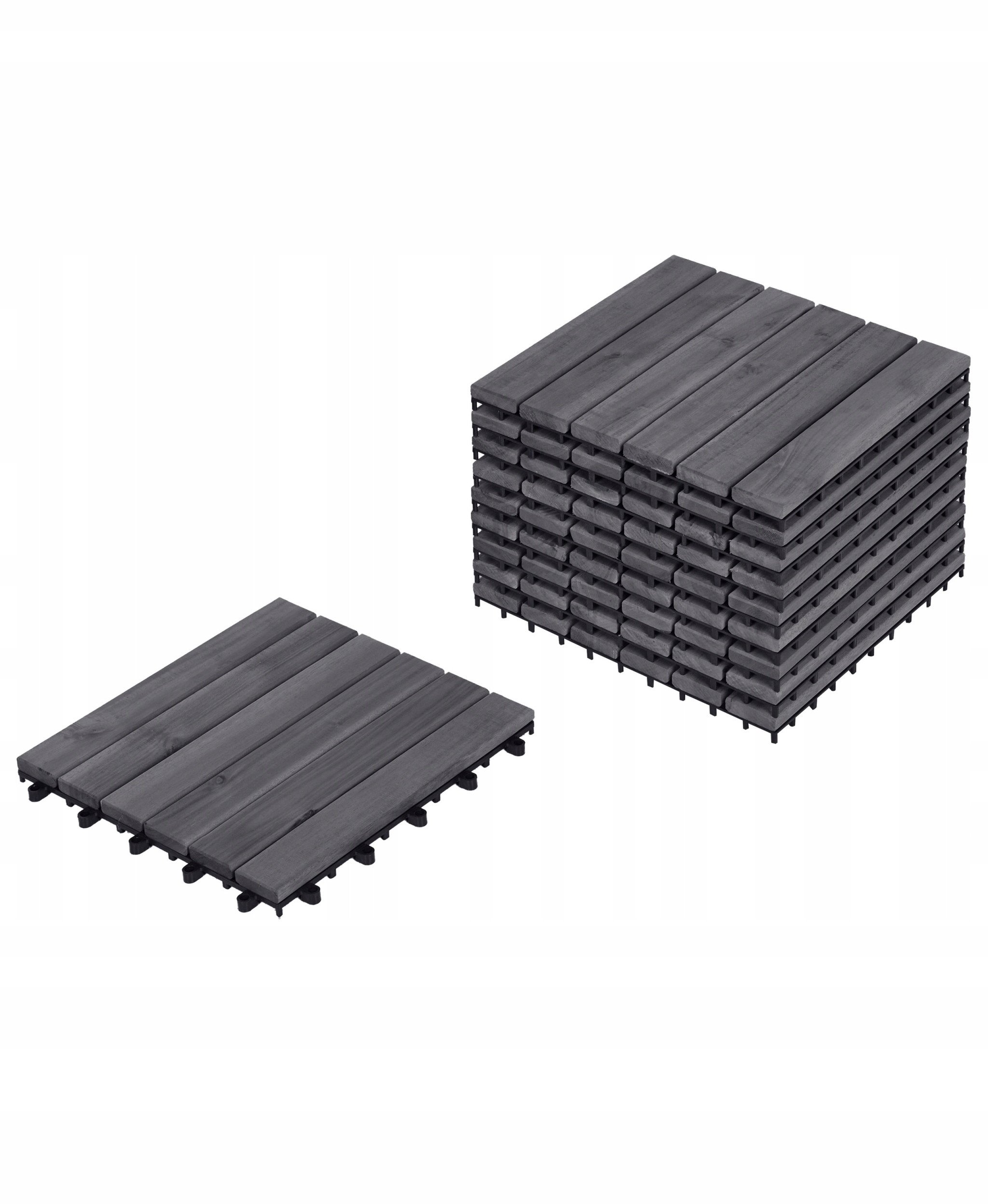 Płytki tarasowe ACCETTURA Certyfikowane drewno akacjowe Szary