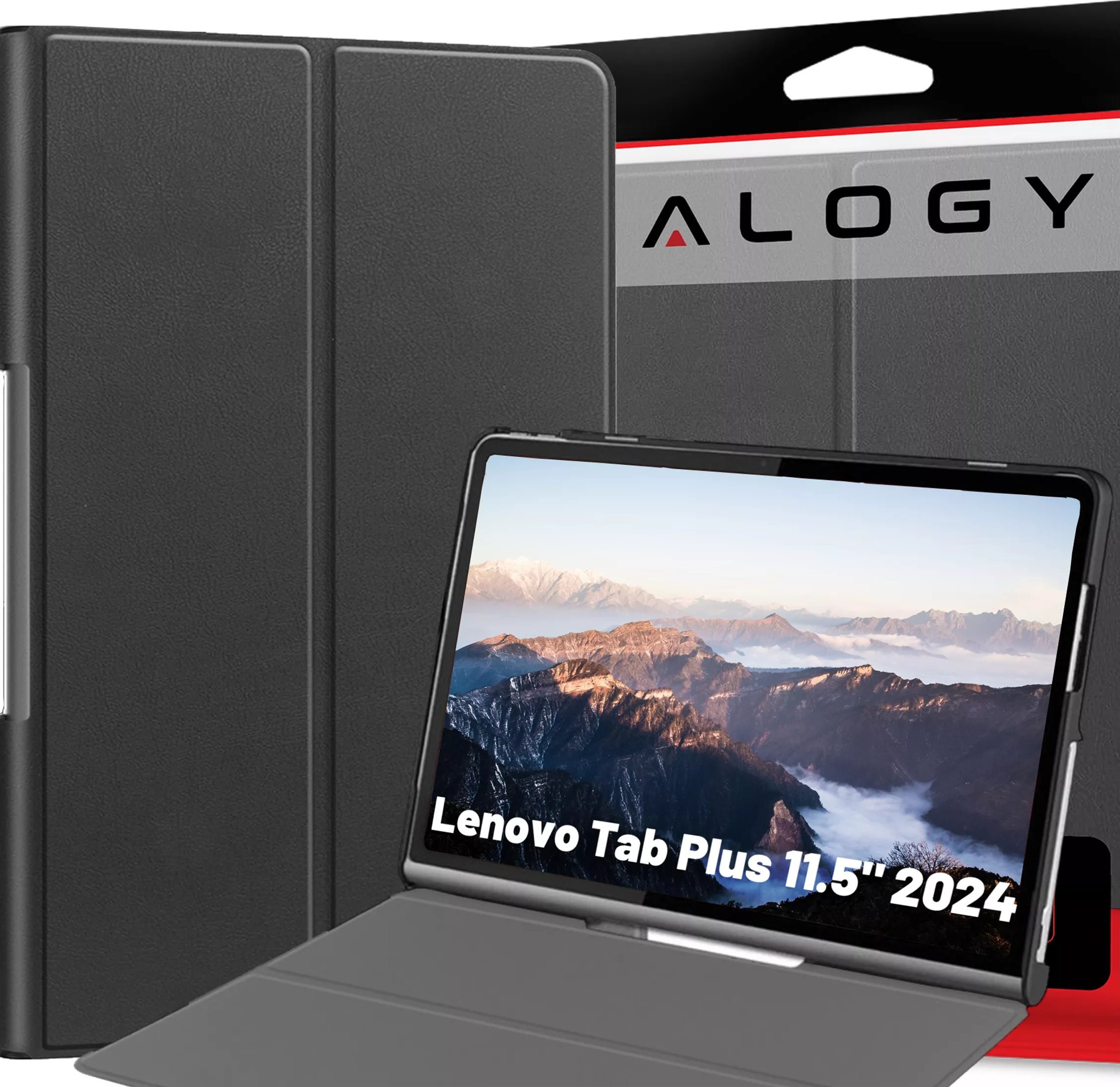 Etui ochronne do Lenovo Tab Plus 11.5" 2024 TB351FU Alogy Book Cover Case obudowa na tablet Czarne