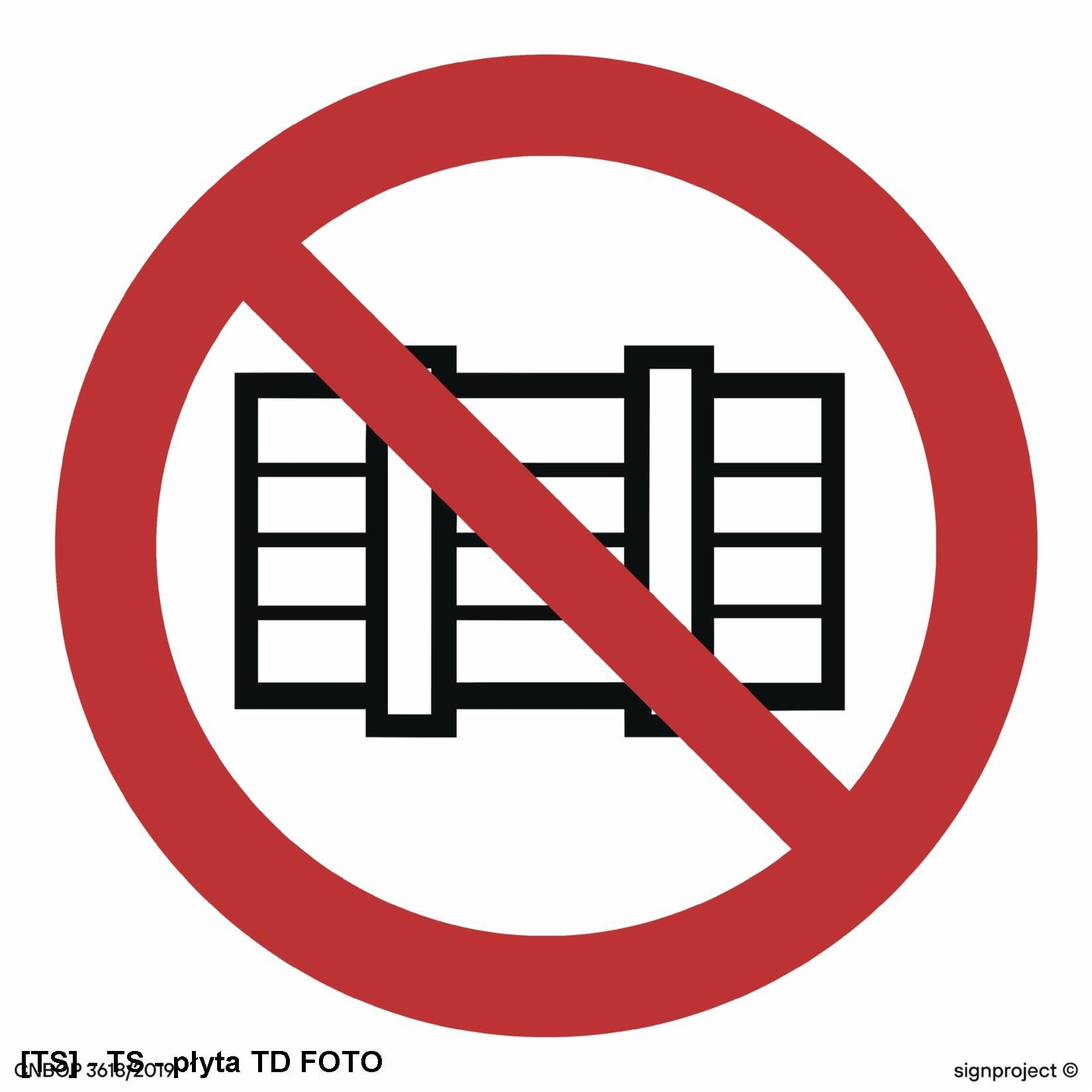 BA004 - Nie zastawiać 350x350