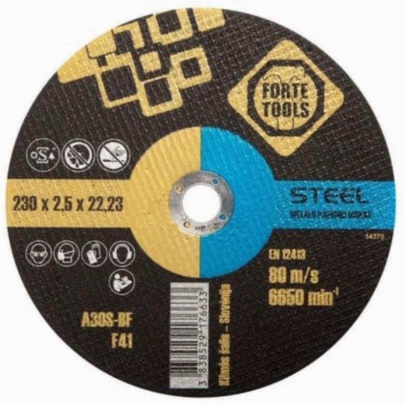 CUTTING DISC 230X2,5X22,23 MMFORTE TOOL