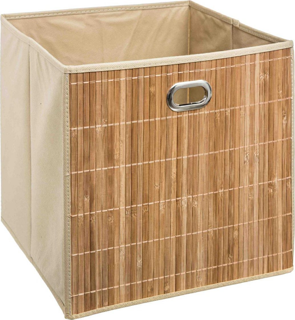 5five Kosz bambusowy do przechowywania, uniwersalny organizer w kształcie sześciokąta z uchwytami