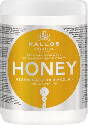 Kallos Repairing Hair Mask regenerująca maska do włosów Honey 1000ml