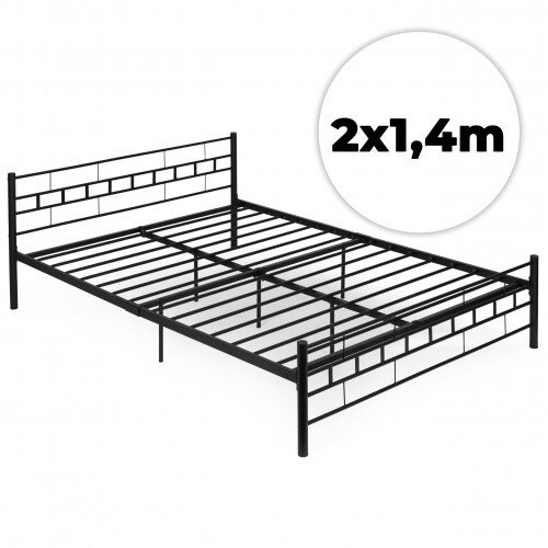 Łóżko metalowe ModernHome 140x200cm stabilne