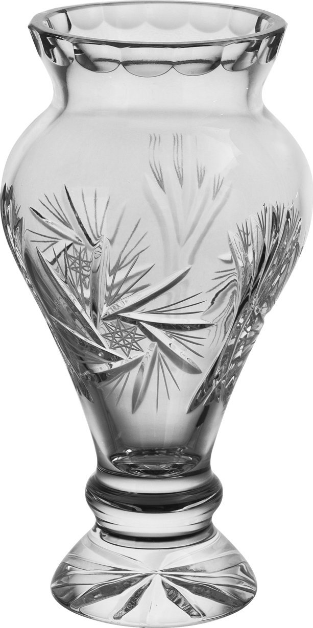 Zawiercie Huta Szkła Wazon kryształowy 22cm 2497/247