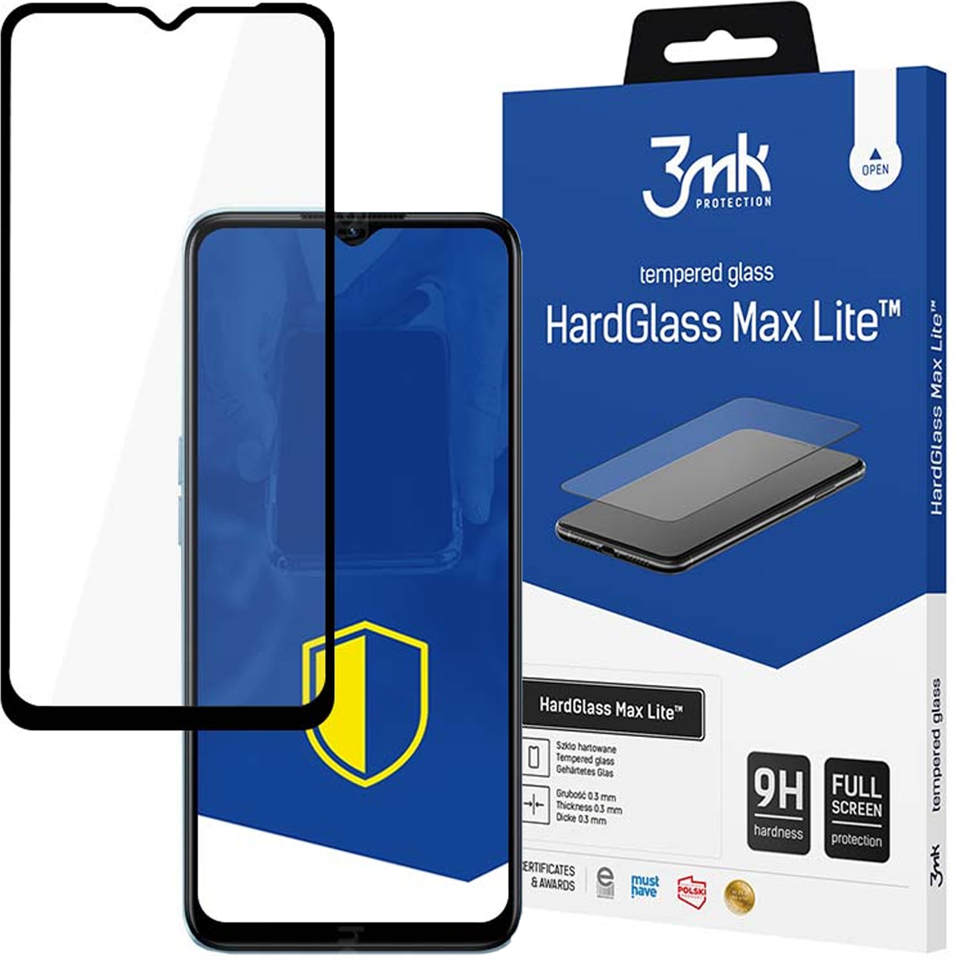 3MK OPPO A57 5G - HARDGLASS MAX LITE BLACK