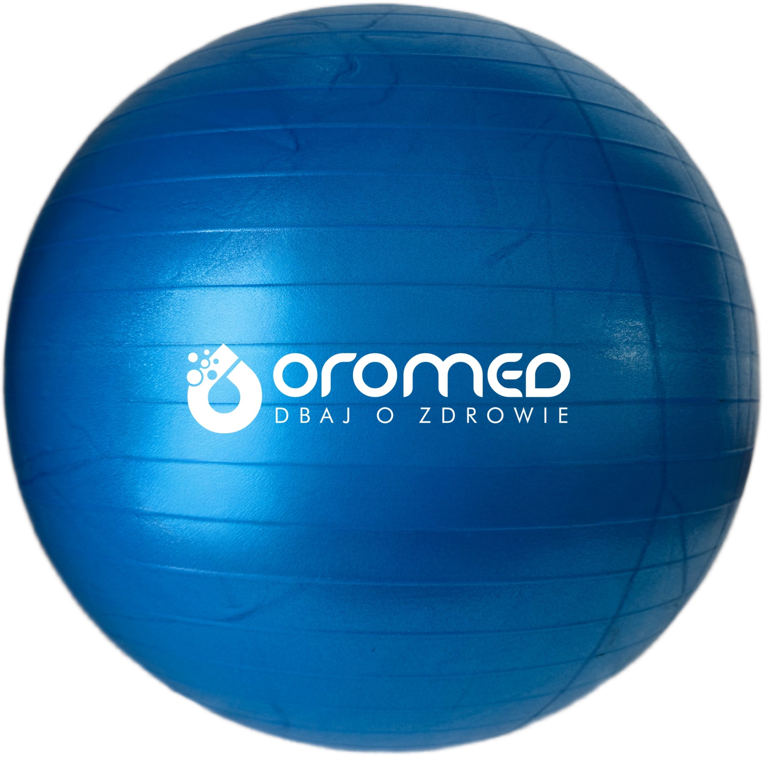 Piłka gimnastyczna dmuchana 65 cm niebieska one size