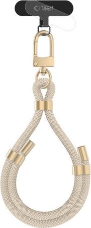 Tech-Protect TECH-PROTECT C4S ROPE WRIST STRAP BEIGE/GOLD