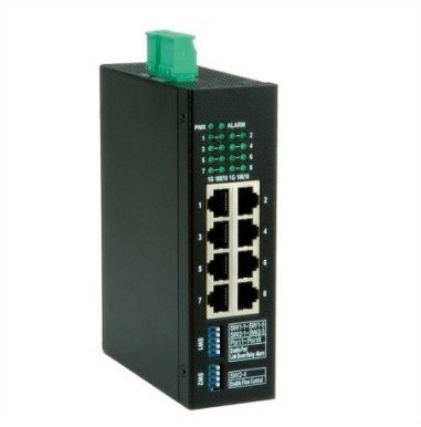 ROLINE Industrie Gigabit Switch, 8x RJ-45