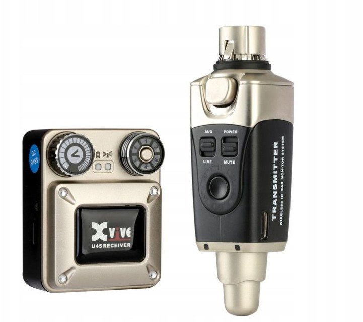 Wzmacniacz słuchawkowy XVive U45 Cyfrowy bezprzewodowy zestaw monitorów dousznych 30m zasięg