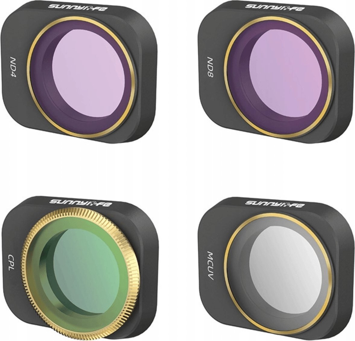 SunnyLife Filtry MCUV + CPL + ND4 + ND8 do DJI MINI 3 PRO