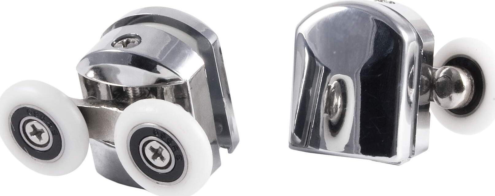 Deante ROLKI GÓRNE PODWÓJNE, CHROMOWANE DO SZYB 5 MM, FI 21 MM (2 SZT.)