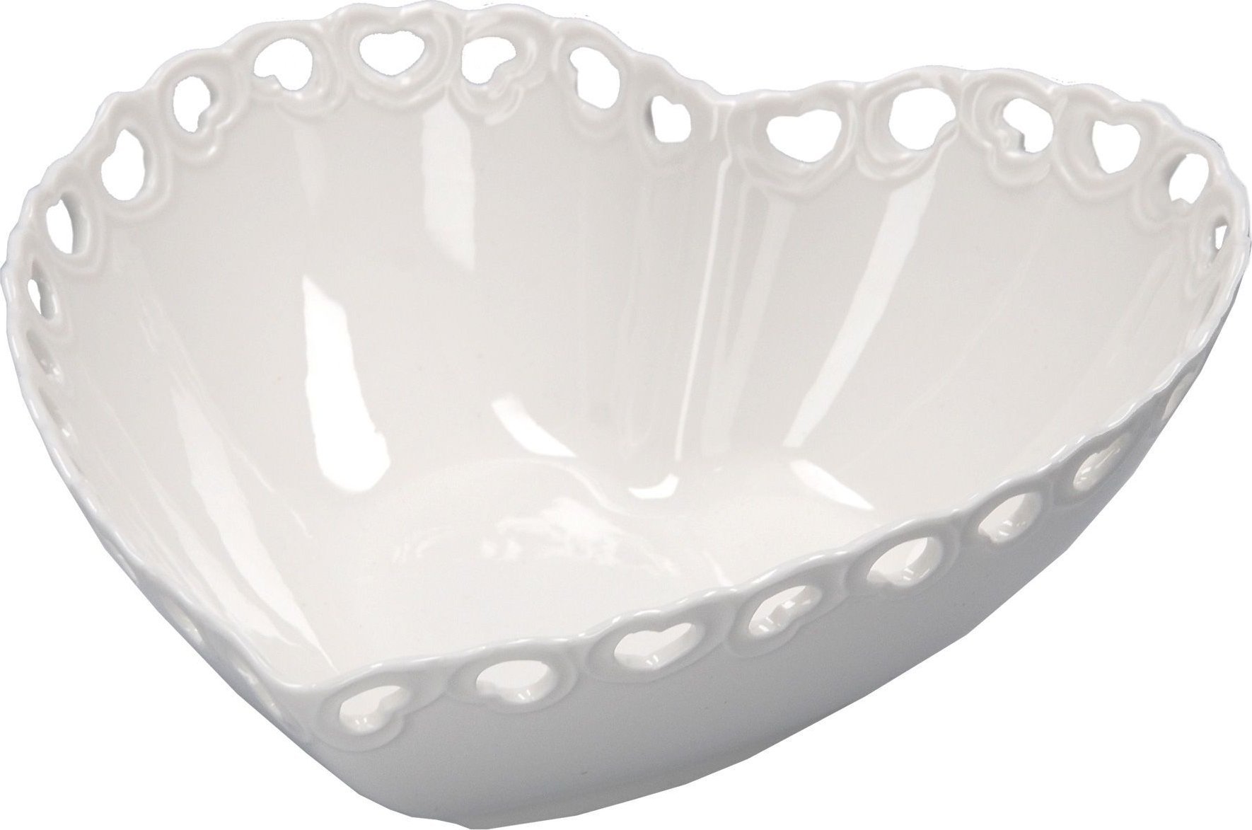 NPC Polska La Porcellana Bianca Zdobiona miska serce 20 cm