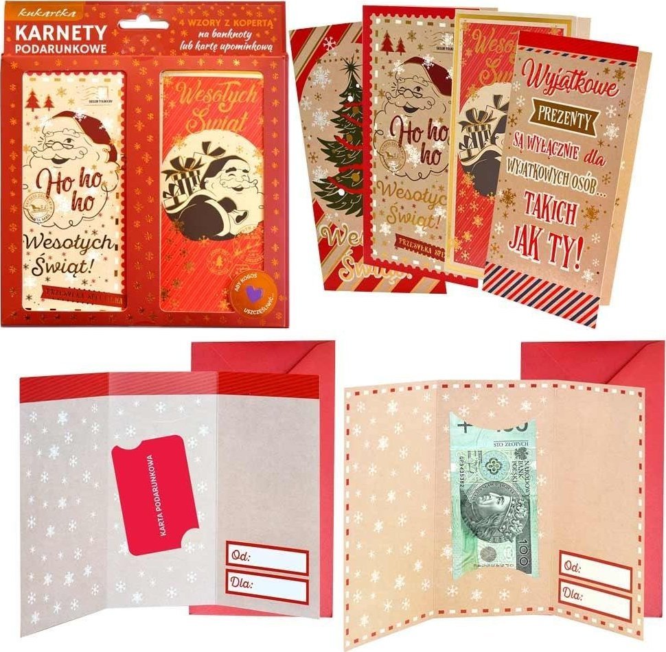 Zestaw karnetów podarunkowych ZKP-002 BN