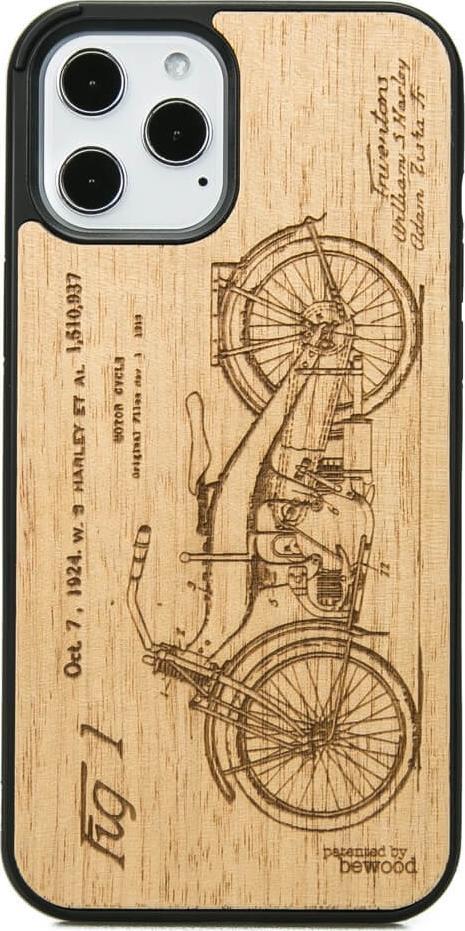 BeWood Drewniane Etui iPhone 12 Pro Max HARLEY PATENT ANIEGRE