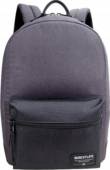 Plecak Bestlife Plecak na notebook 14,1", Audrey, szary, poliester, Bestlife