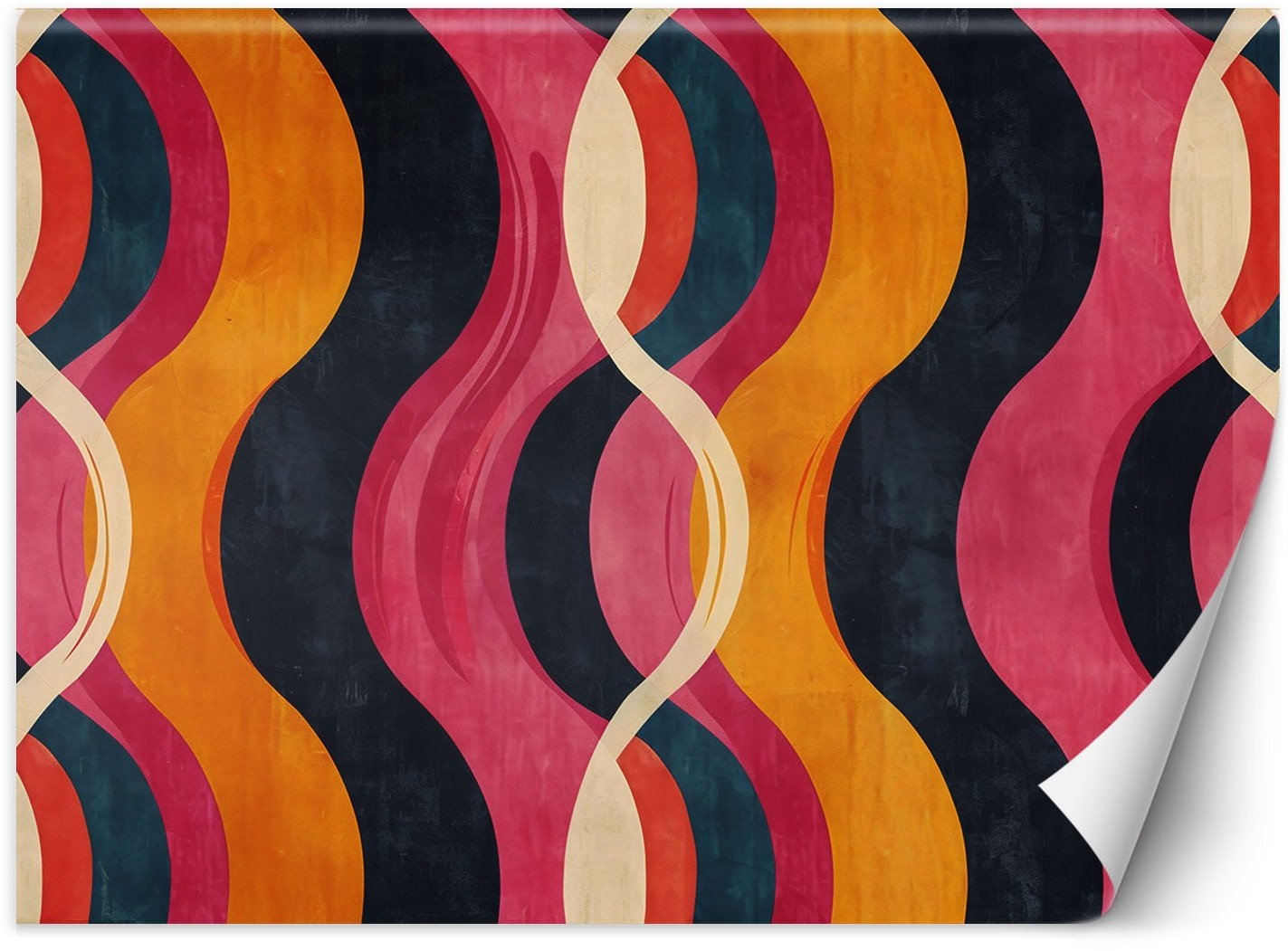 Feeby Fototapeta Fale Abstrakcja Retro 200x140 small