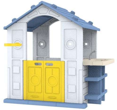 Ikonka Dom Z Koszykówką i Zlewem Niebieski Dach